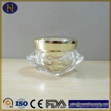 Wholesale Luxury Plastic Cosmetic Diamond Shape 50g Acrylic Cream Jar